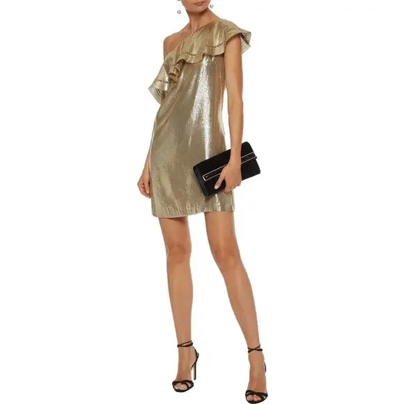 rachel zoe one shoulder dress Rachel Zoe | Dresses | Rachel Zoe Navy Sequined One Shoulder Dress Nwt